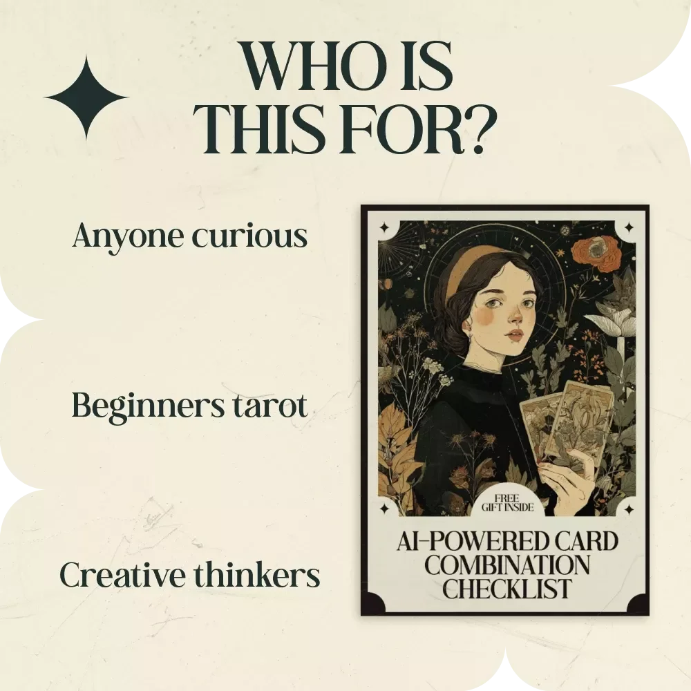 AI-Powered Card Combination Checklist | ai tools for tarot card combinations | Tarot AI Guide, Digital Download, Tarot Reading Checklist, Beginner to Advanced