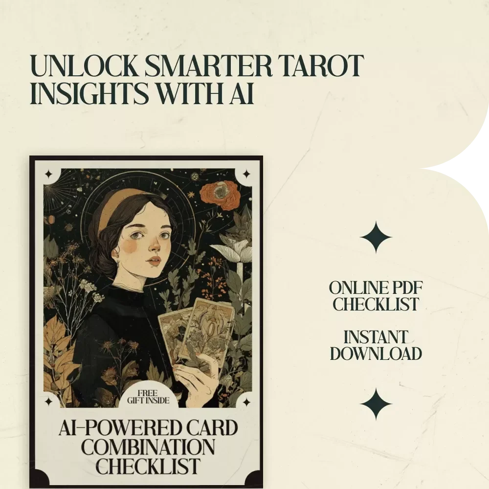 AI-Powered Card Combination Checklist | ai tools for tarot card combinations | Tarot AI Guide, Digital Download, Tarot Reading Checklist, Beginner to Advanced