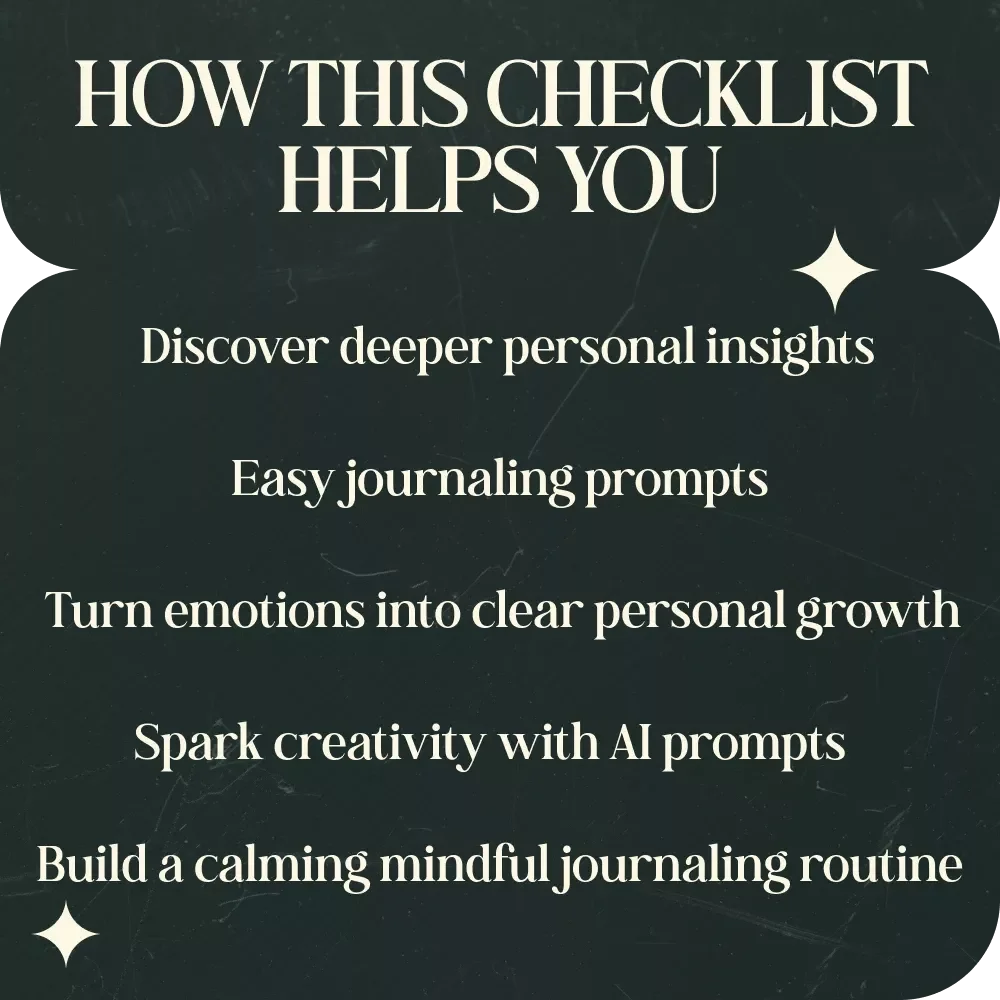 AI-Powered Crystal Journaling Checklist – ai prompts for crystal journal reflections, Guided Spiritual Reflection Tool, Mindful Crystal Practice, Self-Discovery & Personal Growth Digital Download