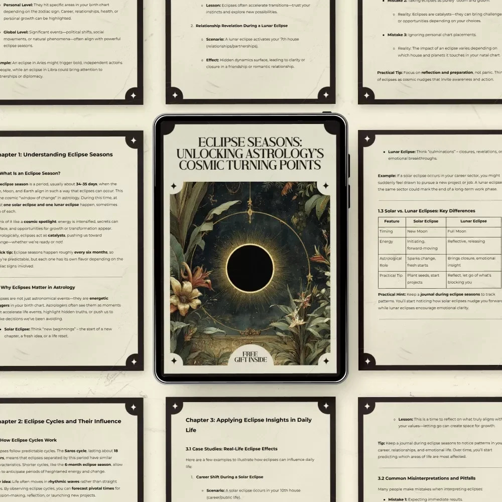 Eclipse Seasons: Unlocking Astrology’s Cosmic Turning Points – Astrology Guide to Eclipse Season Meaning in Astrology Cycles, Solar & Lunar Eclipse Insights, Astrology Timing Guide, Digital Download