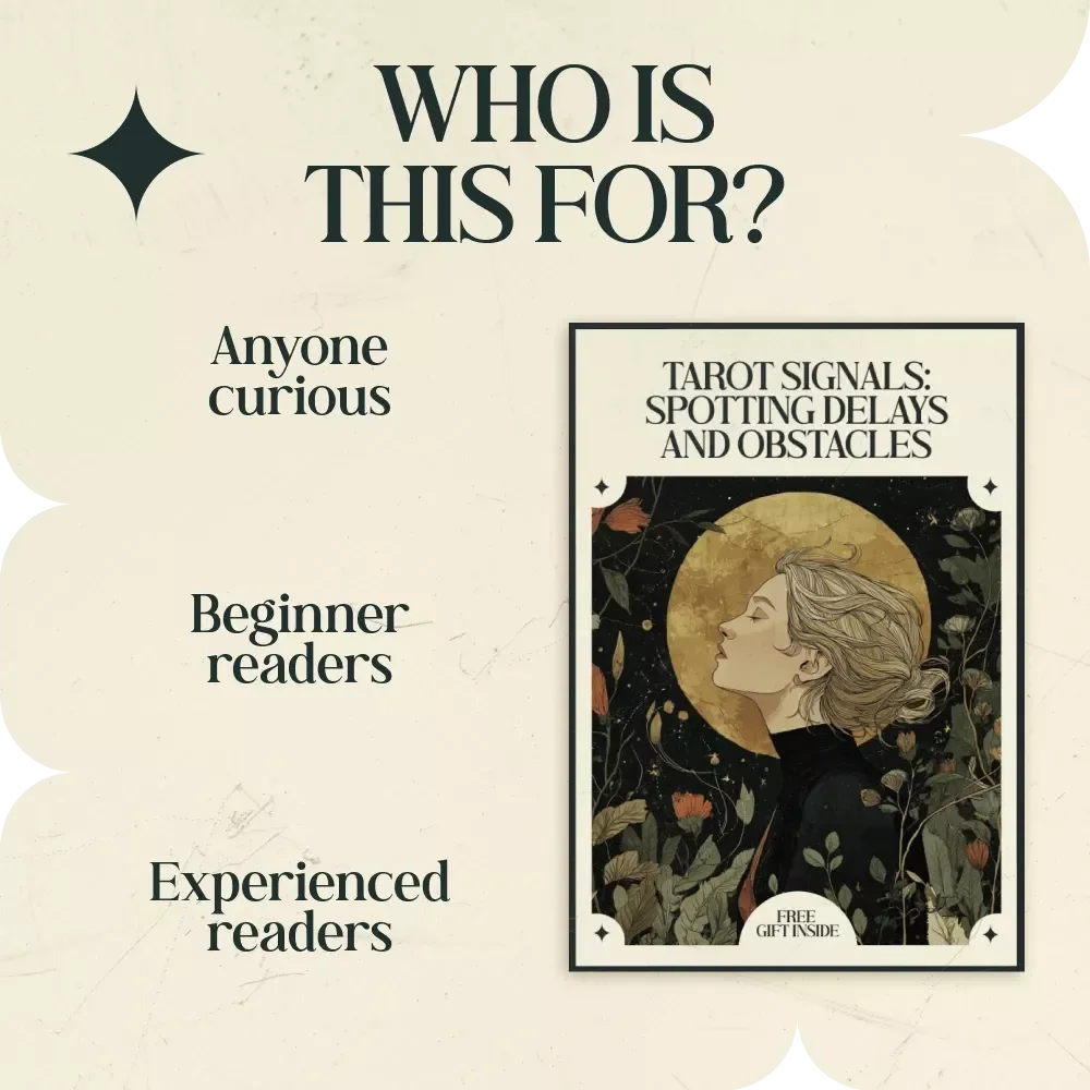 Tarot Signals: Spotting Delays and Obstacles – Printable Checklist for Tarot Cards That Show Delays or Obstacles, Tarot Reading Guide for Interpreting Blocks & Stagnation