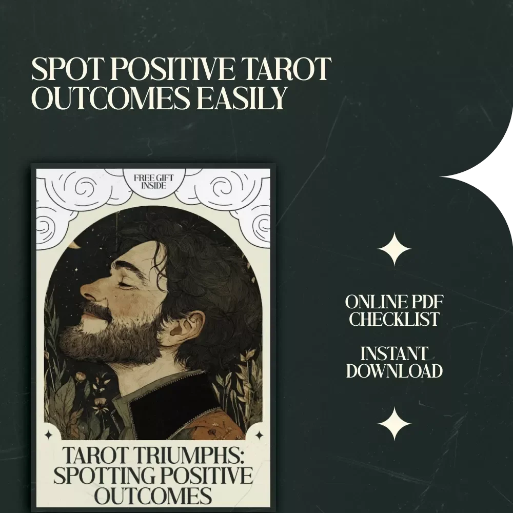 Tarot Triumphs: Spotting Positive Outcomes – Printable Checklist for Tarot Cards That Show Positive Outcome, Beginner-Friendly Tarot Guide, Instant Download