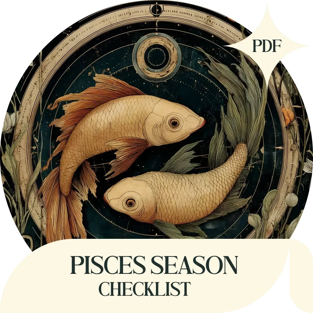 Pisces Season Checklist: Tuning Into Intuition and Dreams – Spiritual Reflection Guide, Dream Journal Prompts & Mindfulness Planner | pisces season meaning for intuition and dreams