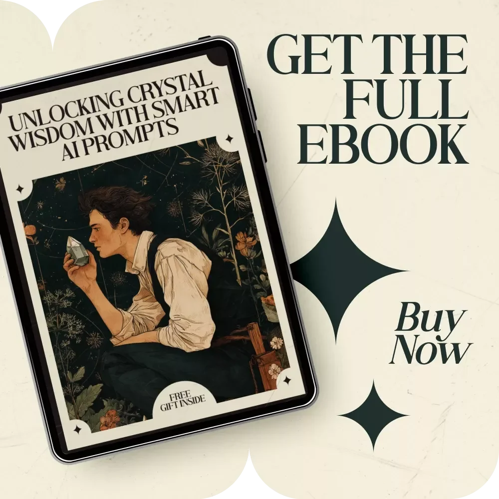 Unlocking Crystal Wisdom with Smart AI Prompts – AI Prompts for Crystal Meanings and Uses eBook | Crystal Learning Guide | Spiritual AI Prompt Library | Crystal Meaning Reference & Personal Practice Builder