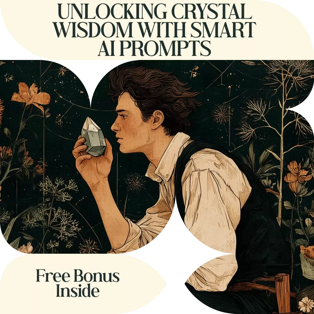 Unlocking Crystal Wisdom with Smart AI Prompts – AI Prompts for Crystal Meanings and Uses eBook | Crystal Learning Guide | Spiritual AI Prompt Library | Crystal Meaning Reference & Personal Practice Builder