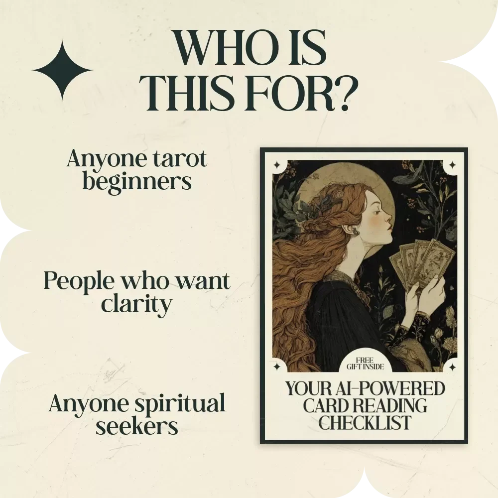 Your AI-Powered Card Reading Checklist – AI Prompts for Tarot Card Meanings, Tarot Reading Guide, Digital Download for Intuitive & Accurate Readings