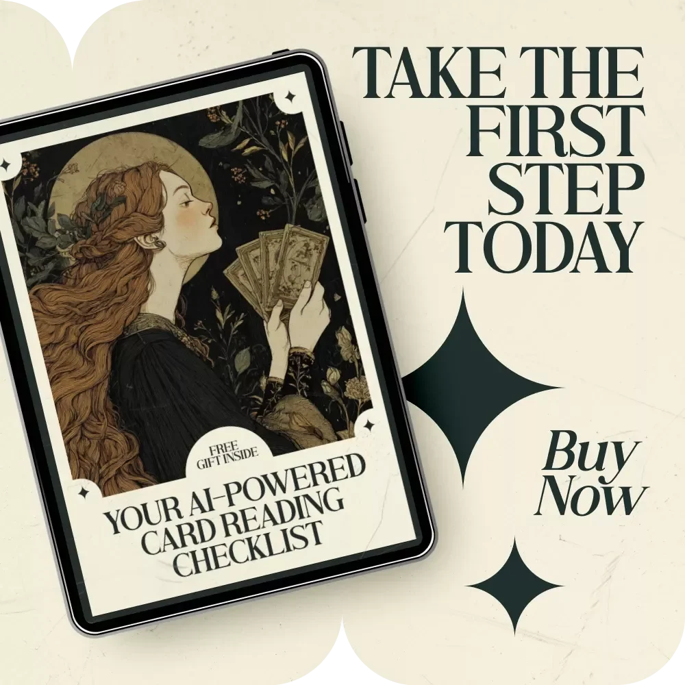 Your AI-Powered Card Reading Checklist – AI Prompts for Tarot Card Meanings, Tarot Reading Guide, Digital Download for Intuitive & Accurate Readings
