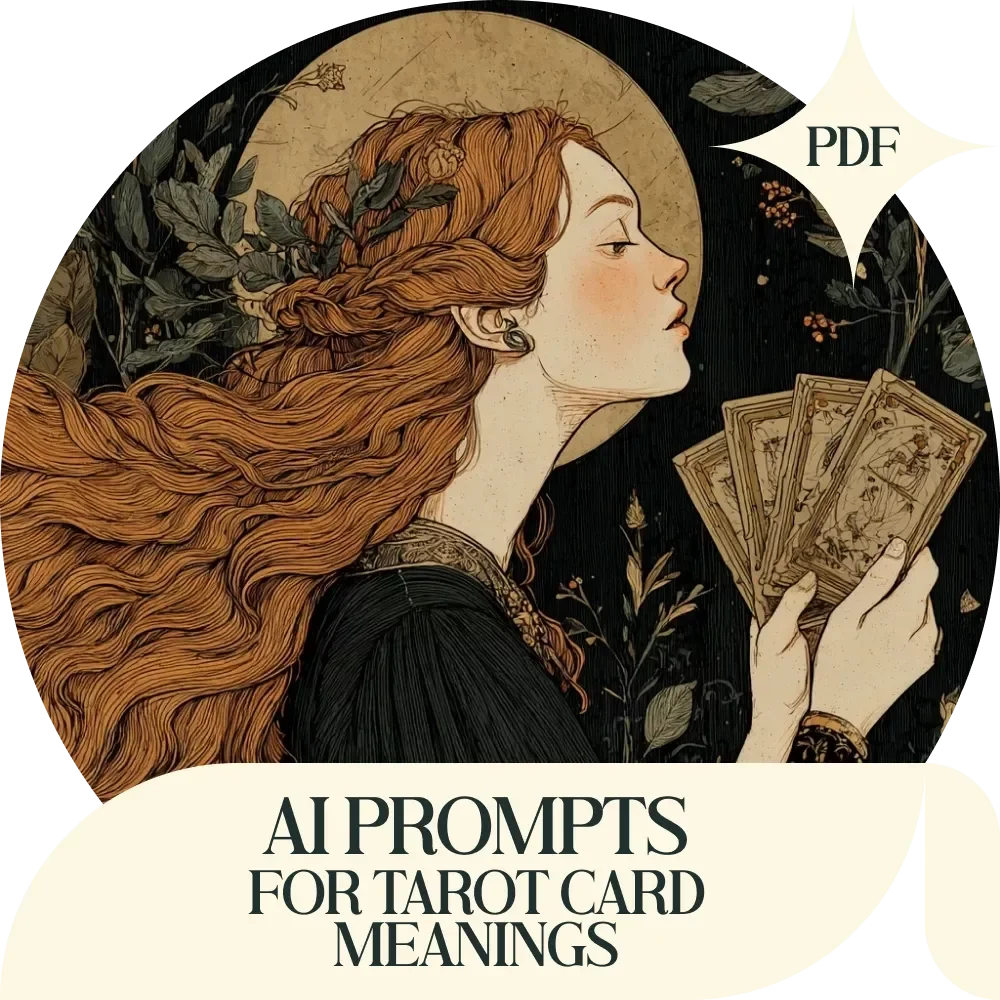Your AI-Powered Card Reading Checklist – AI Prompts for Tarot Card Meanings, Tarot Reading Guide, Digital Download for Intuitive & Accurate Readings