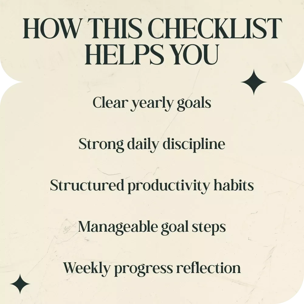 Capricorn Season Goals & Discipline Checklist – Goal Planning Guide Inspired by capricorn season meaning for goals and discipline, Productivity & Self-Discipline Digital Download
