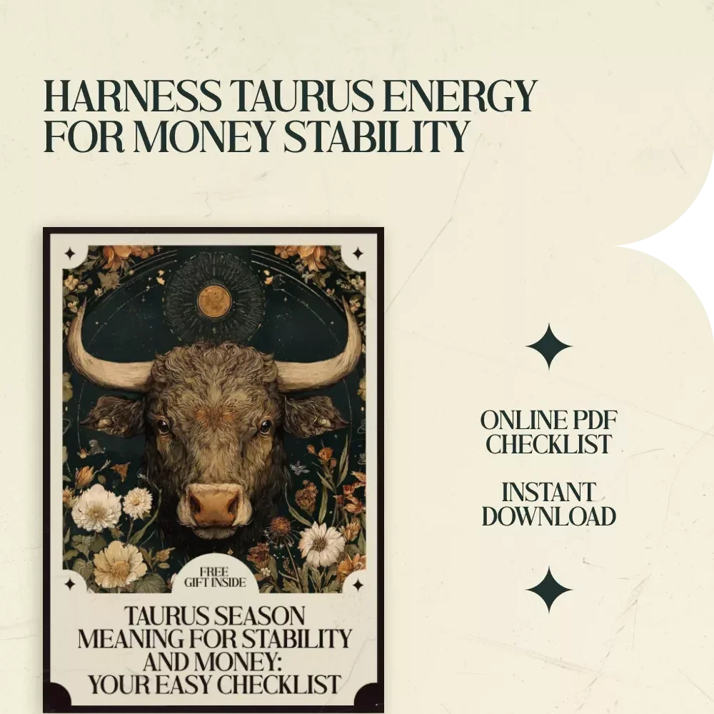 Taurus Season Meaning for Stability and Money – Practical Checklist for Grounding, Prosperity, and Financial Security