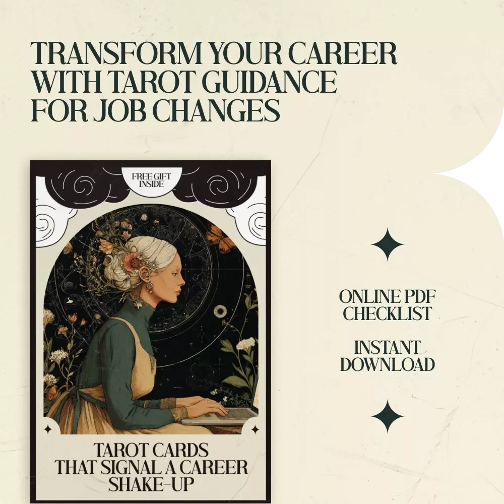 Tarot Cards That Signal a Career Shake-Up - Digital Download Checklist for Career Change