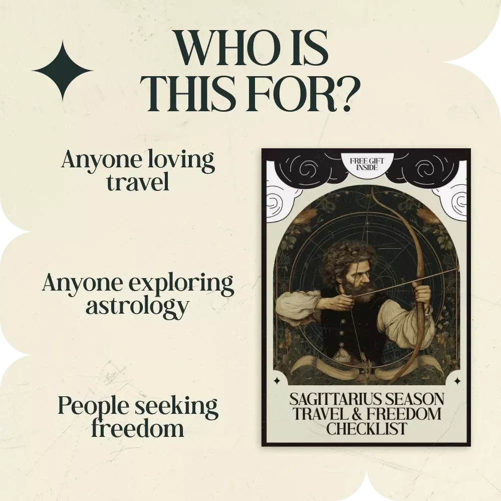 Sagittarius Season Travel & Freedom Checklist – Astrology-Inspired Adventure Planner, Wanderlust Guide, and Spiritual Travel Tool for Understanding Sagittarius Season Meaning for Travel and Freedom