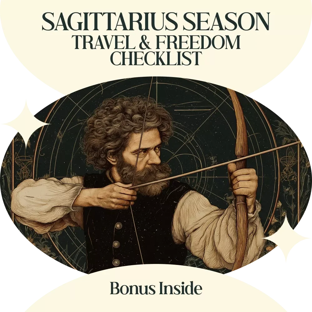 Sagittarius Season Travel & Freedom Checklist – Astrology-Inspired Adventure Planner, Wanderlust Guide, and Spiritual Travel Tool for Understanding Sagittarius Season Meaning for Travel and Freedom