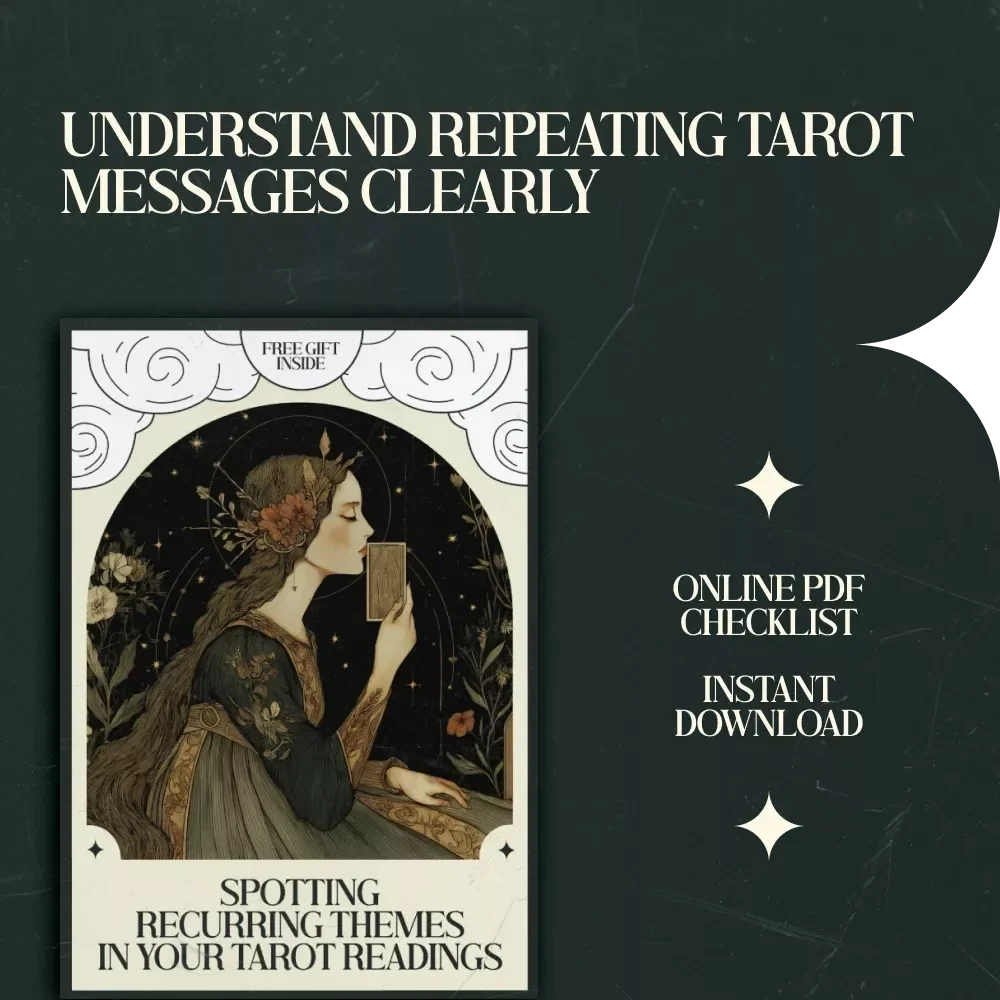 Spotting Recurring Themes in Your Tarot Readings – Printable Checklist for Tarot Card Themes That Repeat in Readings, Pattern Tracking Guide, Tarot Journal Companion