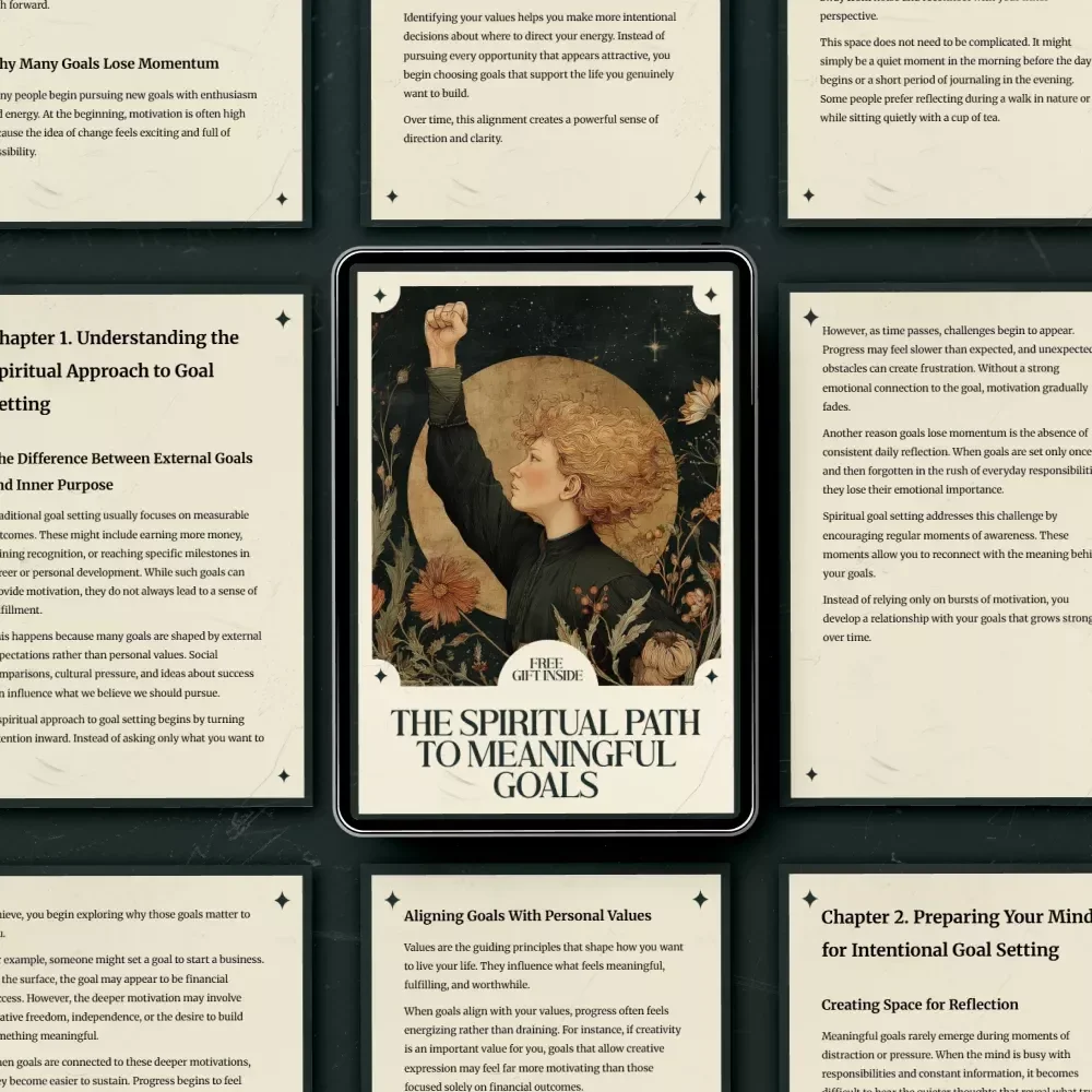 The Spiritual Path to Meaningful Goals – Digital eBook for Spiritual Routine for Goal Setting