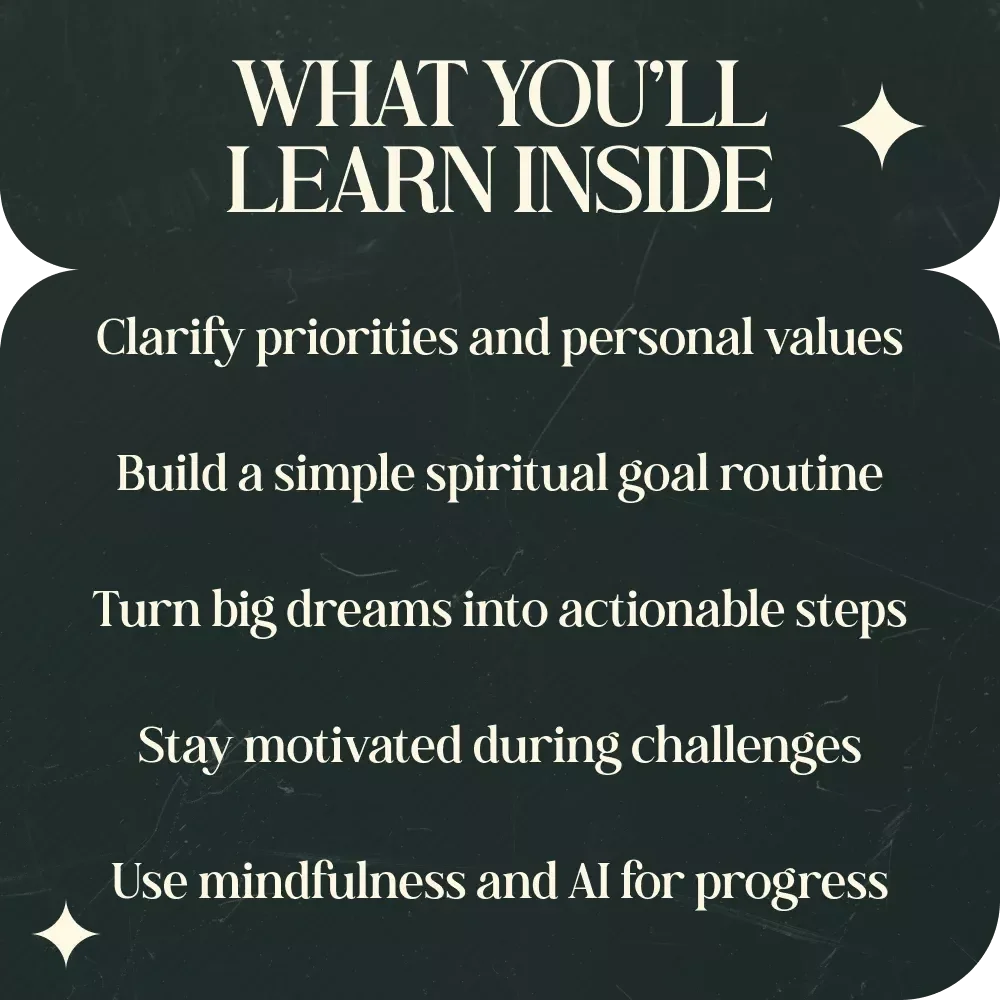 The Spiritual Path to Meaningful Goals – Digital eBook for Spiritual Routine for Goal Setting