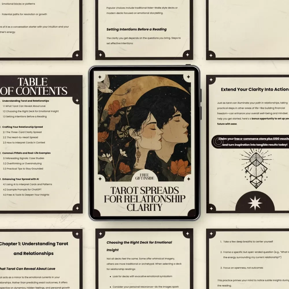 Tarot Spreads for Relationship Clarity: A Digital Guide to Tarot Spreads for Love and Emotional Insight