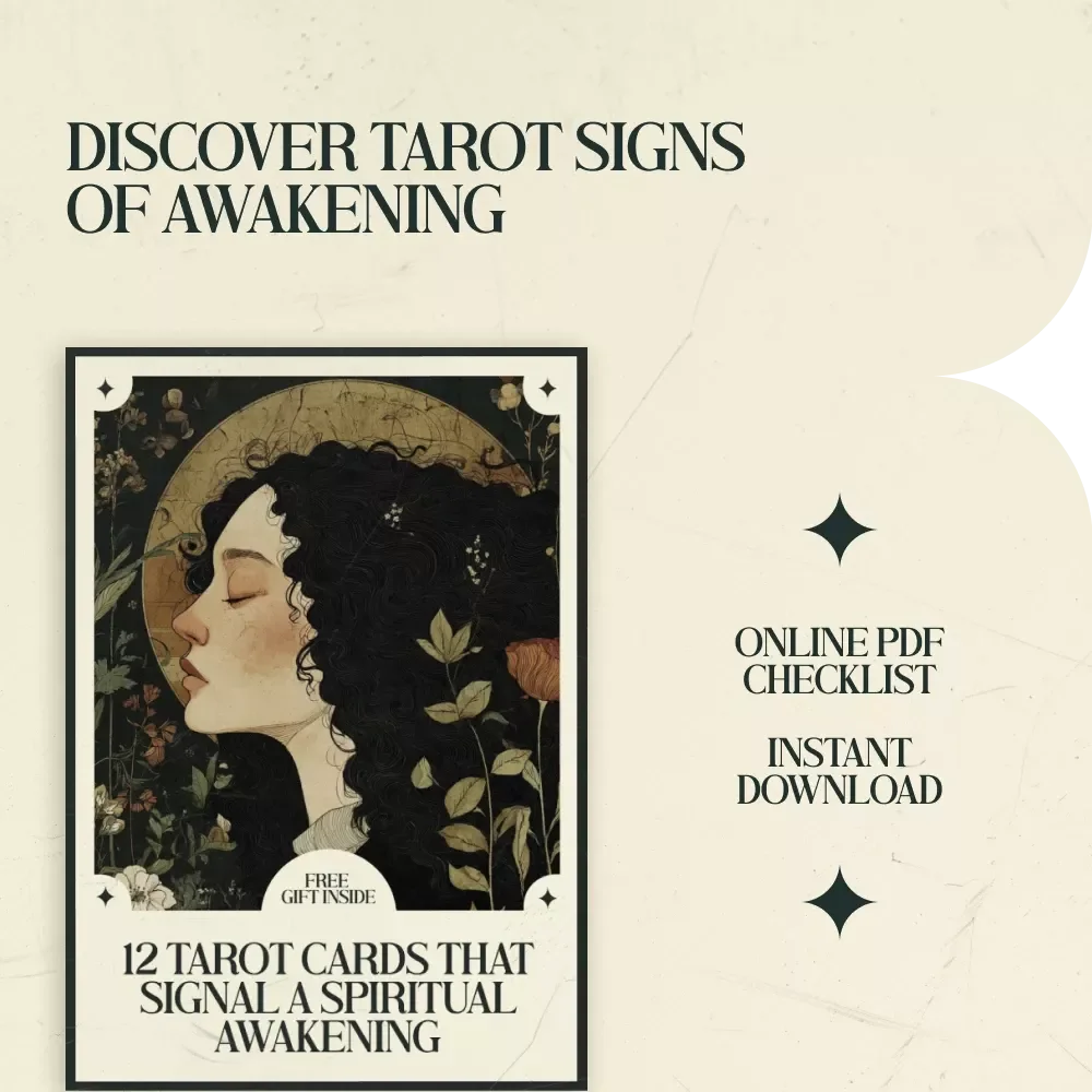 12 Tarot Cards That Signal a Spiritual Awakening – Printable Checklist Guide, Tarot Cards That Mean Spiritual Awakening, Self Discovery & Intuition Workbook