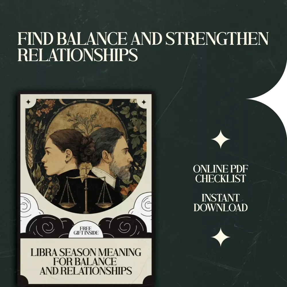 Libra Season Meaning for Balance and Relationships – Printable Self-Reflection Checklist, Harmony & Connection Guide, Astrology Inspired Personal Growth Digital Download