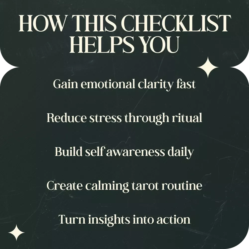Tarot Cards That Spark Emotional Healing Checklist – A Gentle Guide Featuring Tarot Cards That Mean Emotional Healing for Self-Love, Clarity & Inner Peace