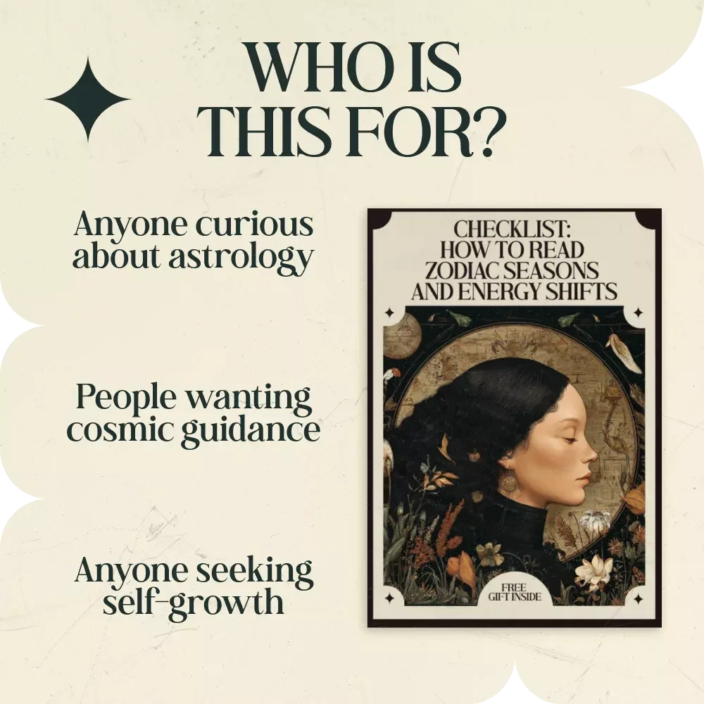 Checklist: How to Read Zodiac Seasons and Energy Shifts – Astrology Energy Tracker, Zodiac Season Guide, Cosmic Cycle Planner, Astrology Self-Reflection Checklist
