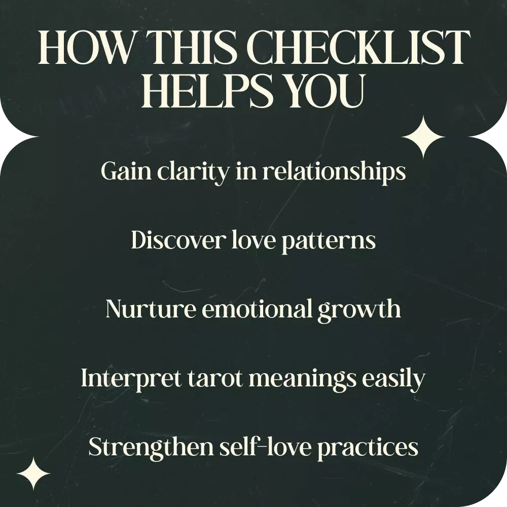 Your Tarot Love & Romance Checklist – Discover Tarot Cards That Mean Love & Romance