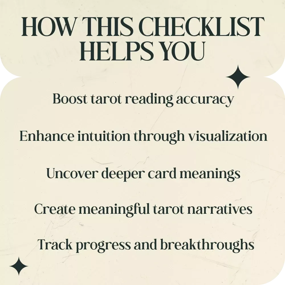Tarot Visualization Practice Checklist: A Guided Approach to Enhancing Your Tarot Card Visualization Practice Ideas