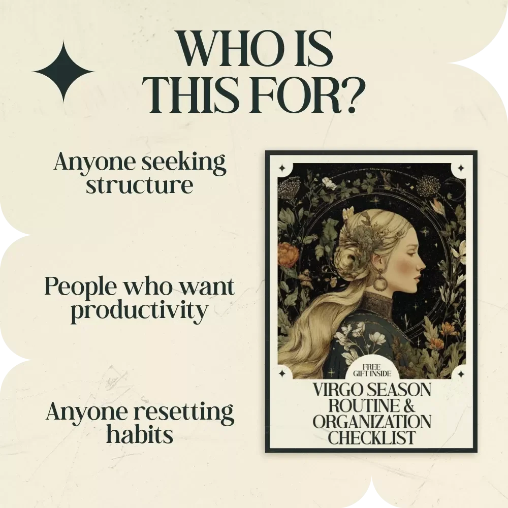 Virgo Season Routine & Organization Checklist – Productivity & Habit Reset Guide Inspired by the Virgo Season Meaning for Routines and Organization
