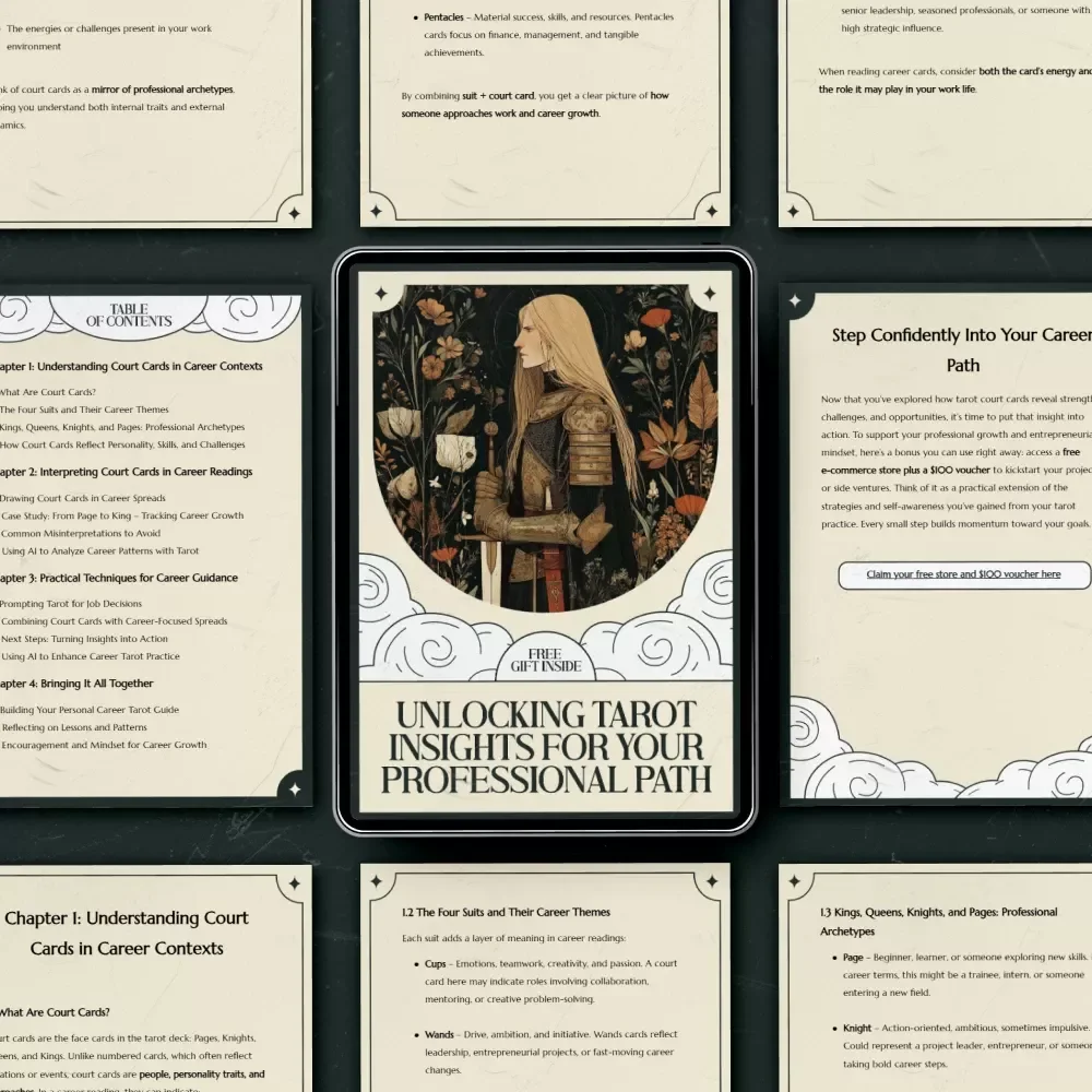 Unlocking Tarot Insights for Your Professional Path: A Guide to Tarot Court Cards Meaning in Career Readings