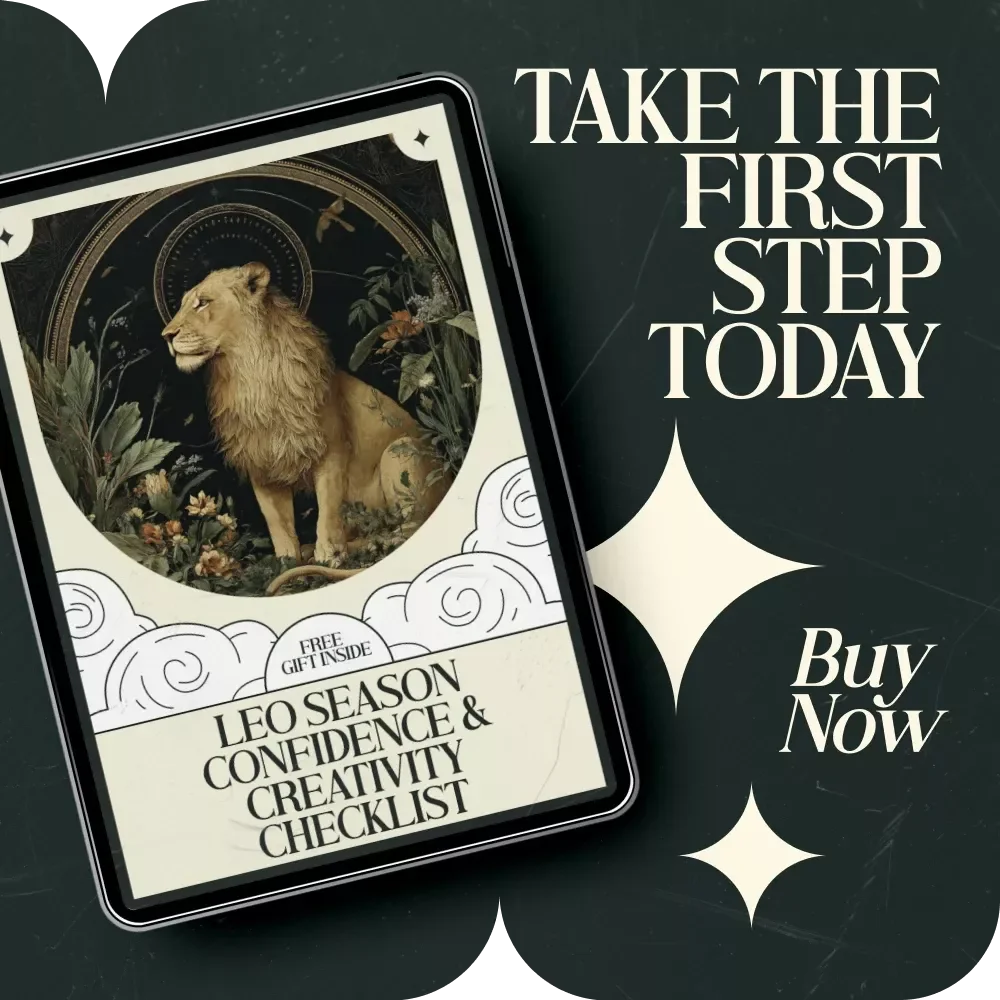 Leo Season Confidence & Creativity Checklist – Leo Season Meaning for Confidence and Creativity Guide, Self-Growth Digital Download, Creative Mindset & Personal Empowerment Printable