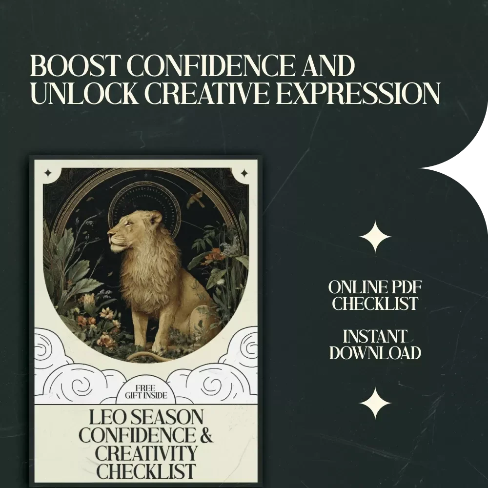 Leo Season Confidence & Creativity Checklist – Leo Season Meaning for Confidence and Creativity Guide, Self-Growth Digital Download, Creative Mindset & Personal Empowerment Printable