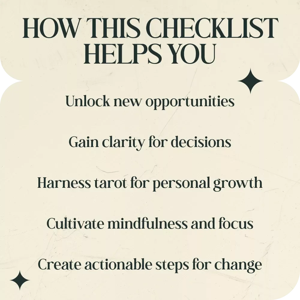 Tarot Sparks: Your Checklist for New Beginnings - Tarot Cards That Mean New Beginnings