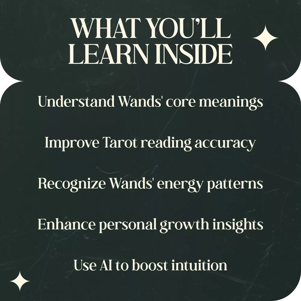 Understanding the Wands Suit in Tarot Readings - eBook Guide for Interpreting Wands Tarot Cards