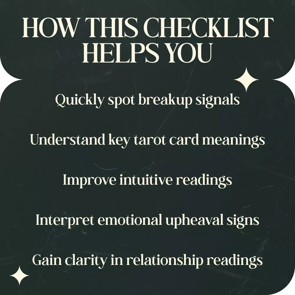 Tarot Cards That Signal Breakups - Essential Guide & Checklist for Interpreting Relationship Endings