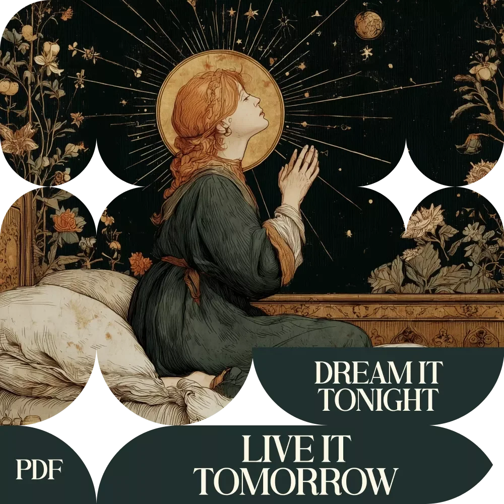 Dream It Tonight Live It Tomorrow Manifestation Routine Before Sleep Guide, Nighttime Manifestation eBook, Sleep Ritual Checklist, Digital Download