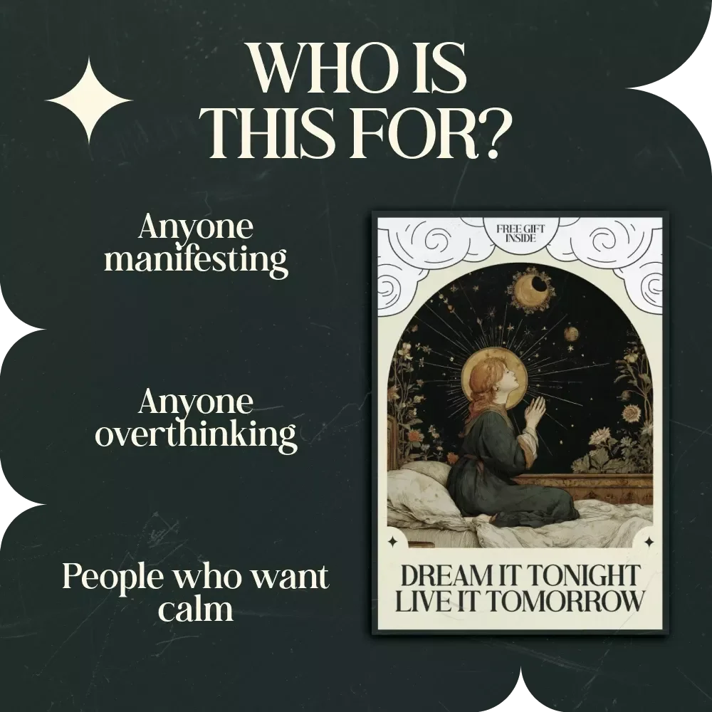 Dream It Tonight Live It Tomorrow Manifestation Routine Before Sleep Guide, Nighttime Manifestation eBook, Sleep Ritual Checklist, Digital Download