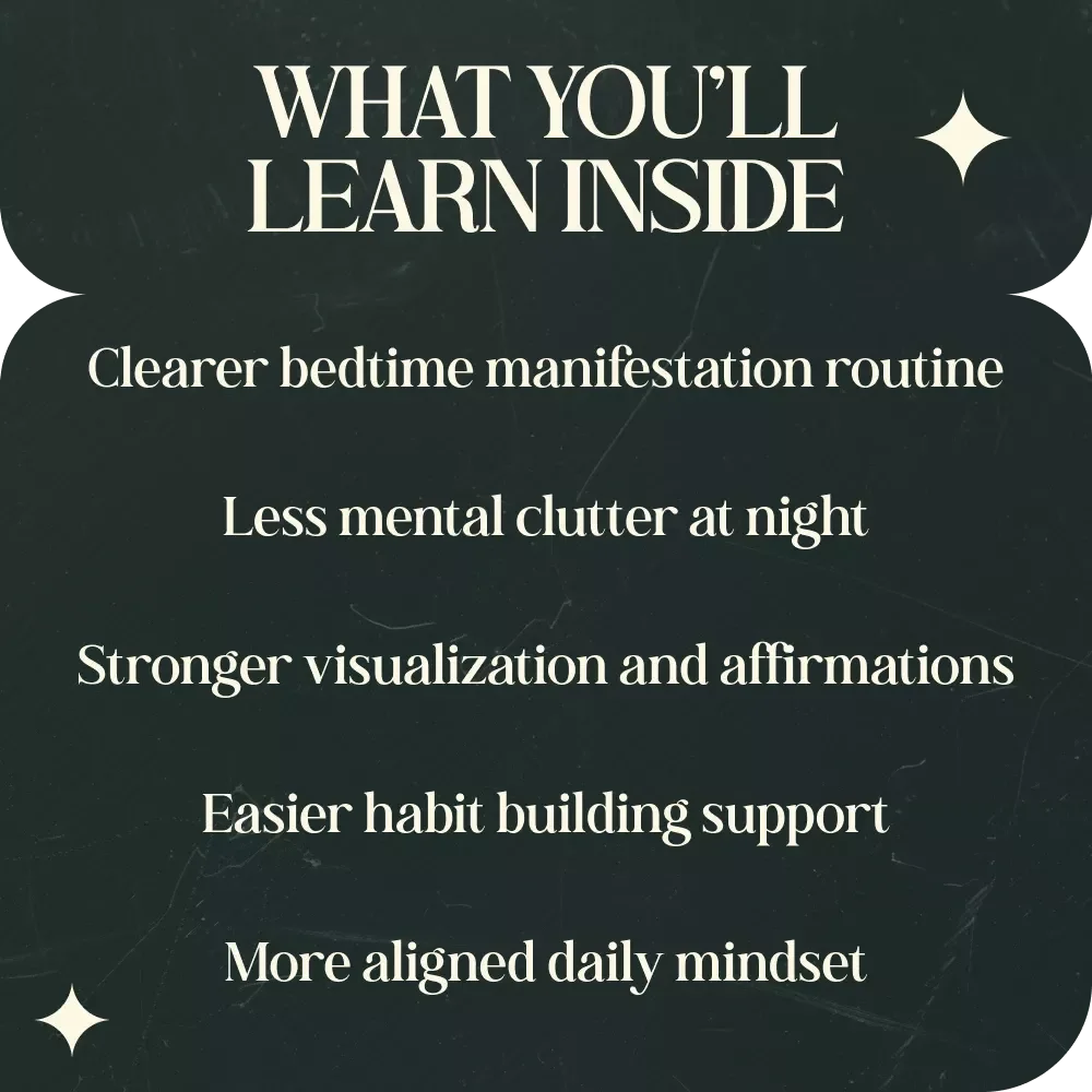 Dream It Tonight Live It Tomorrow Manifestation Routine Before Sleep Guide, Nighttime Manifestation eBook, Sleep Ritual Checklist, Digital Download
