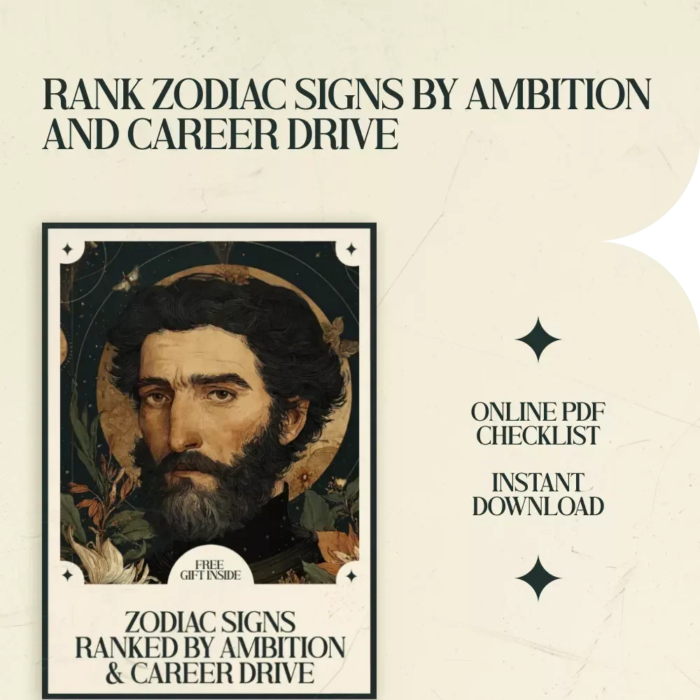 Zodiac Signs Ranked by Ambition & Career Drive – Motivational Self-Checklist for Career Success