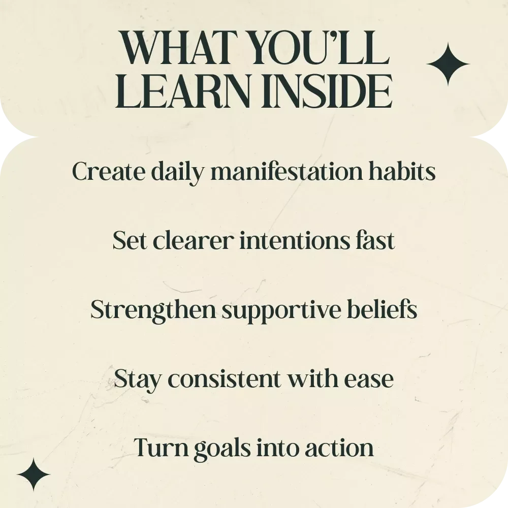 Small Daily Steps That Turn Dreams Into Reality: manifestation routine for beginners eBook, Daily Manifestation Guide, Intentional Living Digital Download
