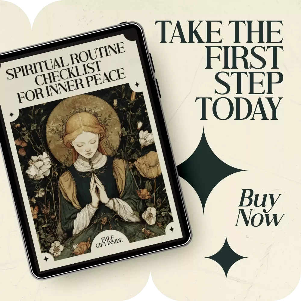 Spiritual Routine Checklist for Inner Peace, Daily Mindfulness & Wellness Digital Download, Etsy Spiritual Routine for Inner Peace Printable Checklist