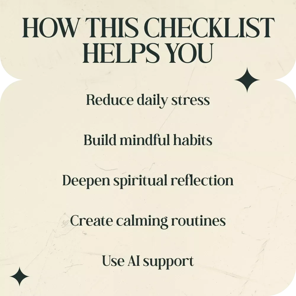 Spiritual Routine Checklist for Inner Peace, Daily Mindfulness & Wellness Digital Download, Etsy Spiritual Routine for Inner Peace Printable Checklist