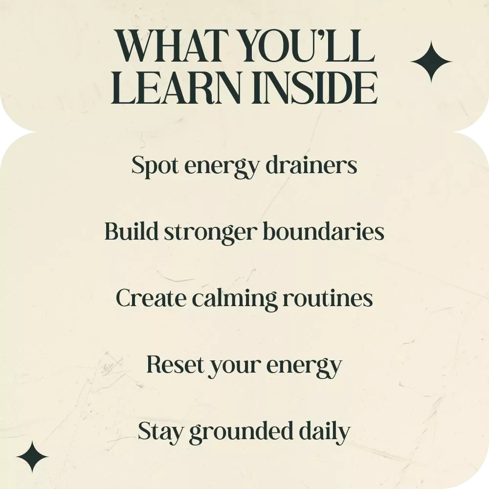 Calm Mind Strong Energy: Energy Protection Routine for Beginners eBook, Daily Shielding, Grounding & Boundary Guide