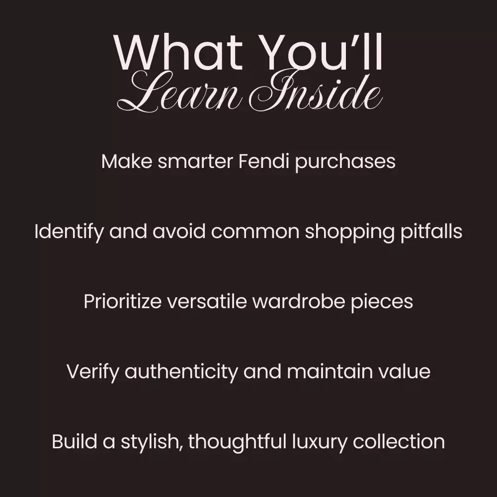 Fendi Shopping Mistakes to Avoid – Expert Guide to Smarter Luxury Buys