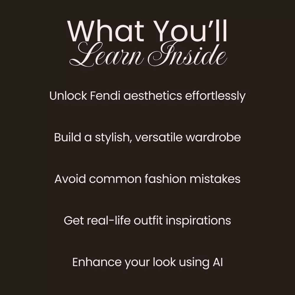 Fendi Style Guide Basics: Build Your Perfect Wardrobe with Confidence