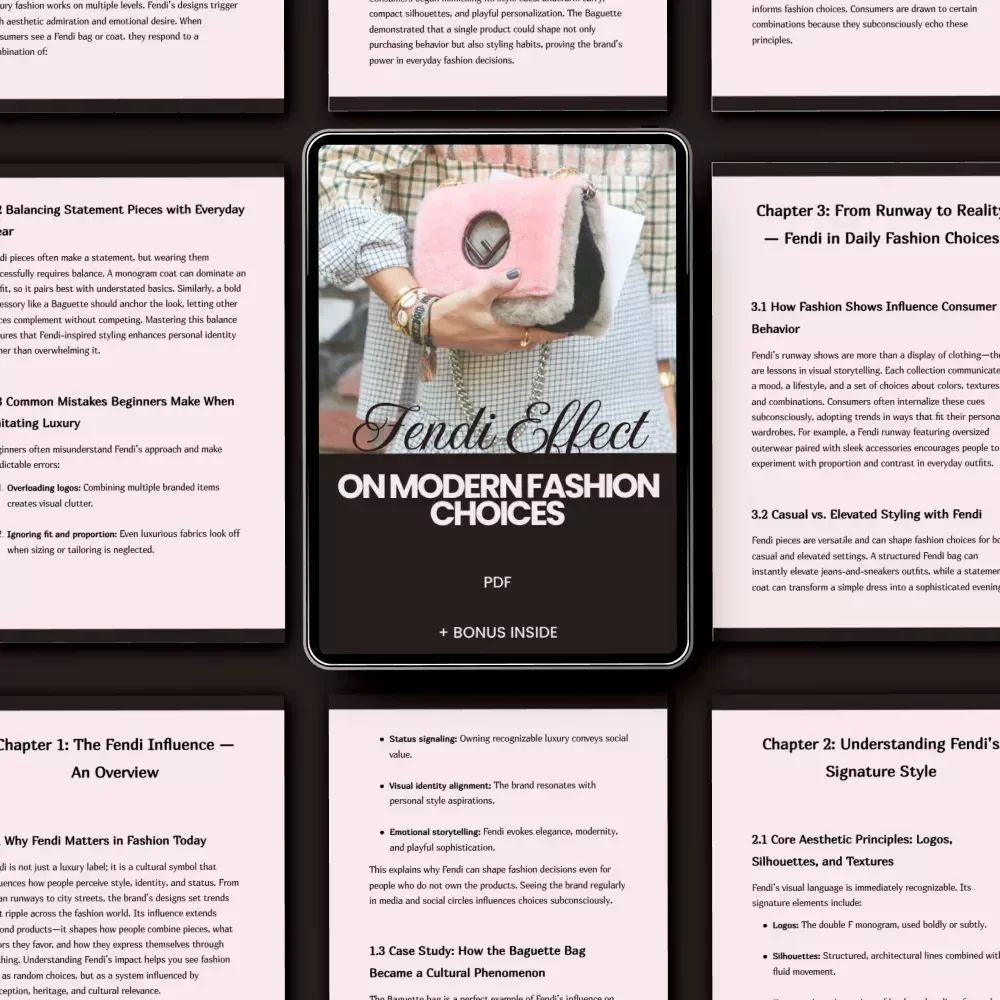 Fendi Effect on Modern Fashion Choices – How Fendi Shapes Fashion Choices eBook for Luxury Style Insights