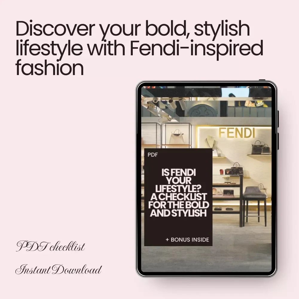 Is Fendi Your Lifestyle? A Checklist for the Bold and Stylish