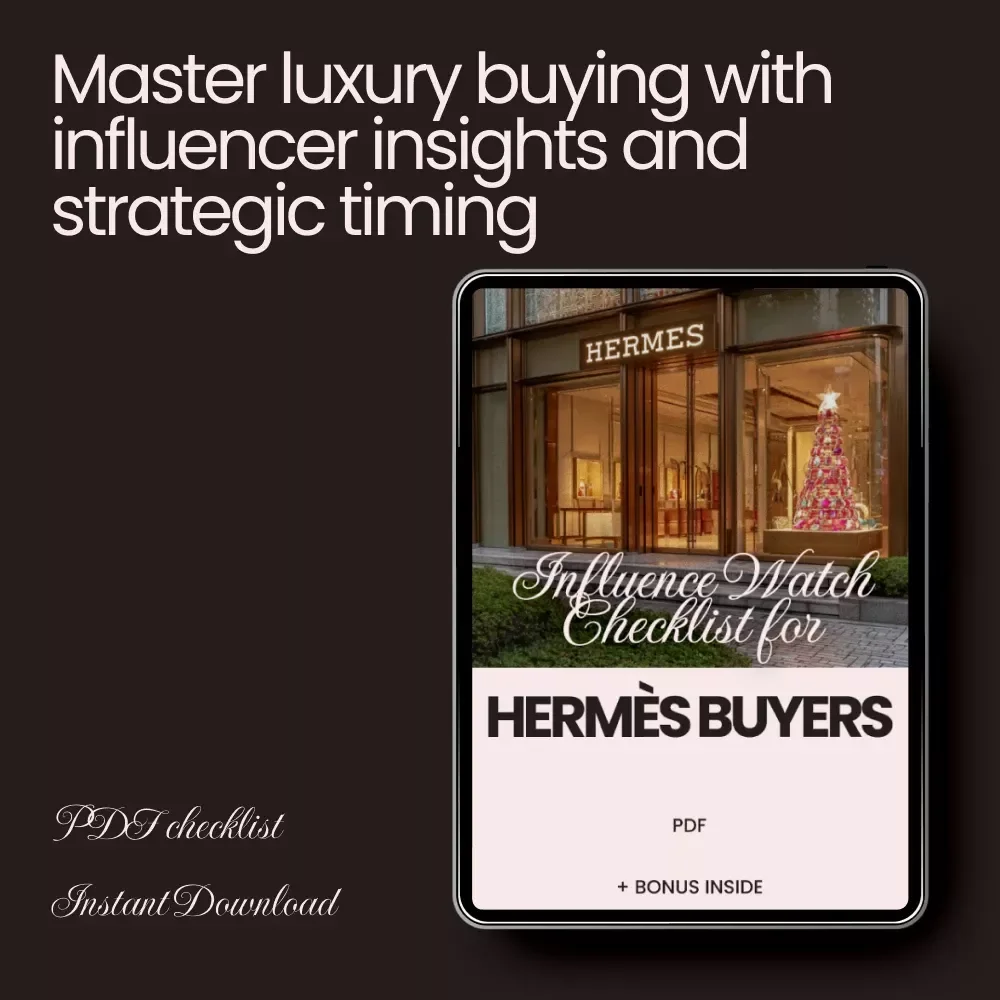 Influence Watch Checklist for Hermès Buyers: Your Guide to Influencer Trends and Smart Purchases