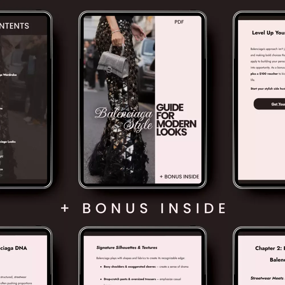 Balenciaga Style Guide for Modern Looks - eBook & Digital Guide for Fashion Forward Wardrobes