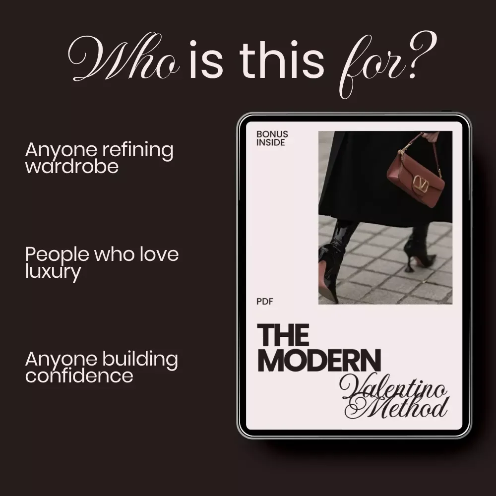 The Modern Valentino Method – Valentino Style Guide for Modern Looks | Digital Guide to Elegant, Contemporary Wardrobe Styling