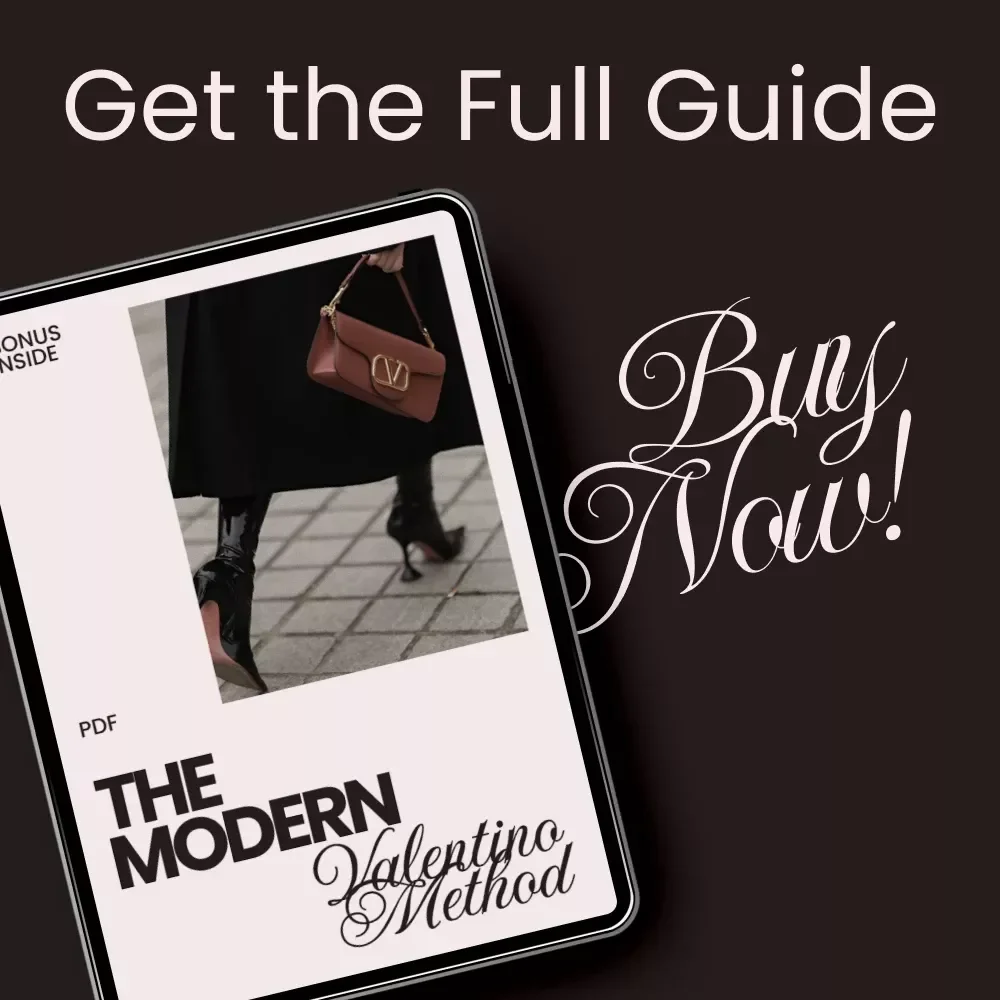 The Modern Valentino Method – Valentino Style Guide for Modern Looks | Digital Guide to Elegant, Contemporary Wardrobe Styling